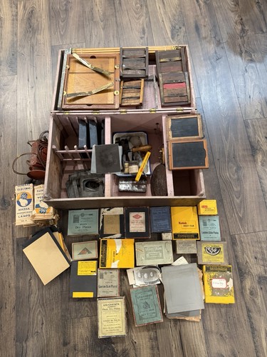 Large wooden crate - wooden, with